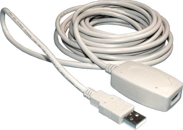USB extension cable - A->A 5m, active