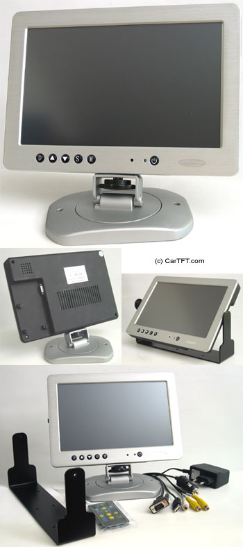 Car-PC 1020TSV -- TFT 10.2" -- VGA and PAL/NTSC -- with Touchscreen <b>USB</b>