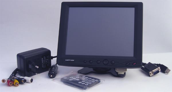 CarTFT VGA 8" TFT - Touchscreen USB - PAL/NTSC - Lautsprecher - Fernbedienung