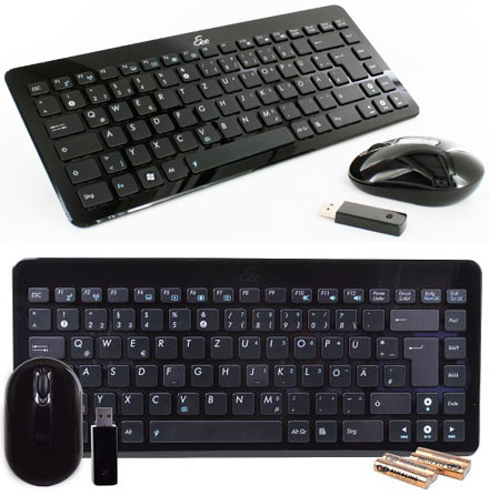 ASUS Eee Wireless 2.4Ghz keyboard with mouse (10m range) [DE-Layout]