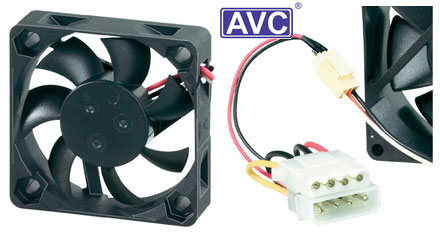 Fan (AVC DA04010B12S-017 / 998641, 40x40x10 mm, 12VDC)
