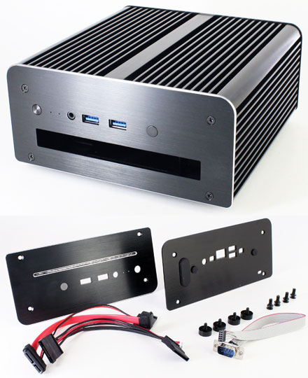 Akasa Max S enclosure (for Intel NUC NUC5i5MYBE/NUC5i5MYHE, NUC5i3MYBE/NUC5i3MYHE) <b>[FANLESS]</b>