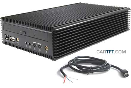 CALU<b>CORE</b>-M<b>C</b>-DVI - Core2Duo Car-PC Barebone *LFTERLOS*  (mit Autostart-Controller, Car-Adapter) --DualChannel (DVI+DSUB)--