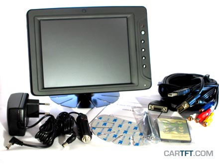 CTF846 - VGA 8" TFT - Touchscreen USB - Video -  Autodimmer - USB-HUB - Audio [<b>LED-Backlight</b>] [<b>SPECIAL</b>]