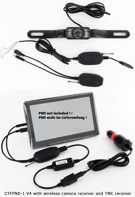Wireless rear view camera for CTFPND-1 V4/V5