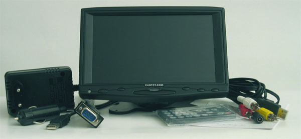 CarTFT VGA 7" TFT - Touchscreen USB - PAL/NTSC - Speakers - IR Remote