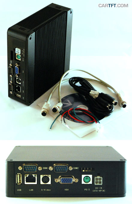 FleetPC-1 Car-PC Barebone (mit Intel Celeron-M 1.0Ghz, 1GB RAM,  Autostart-Controller, Car-Adapter) *neu*