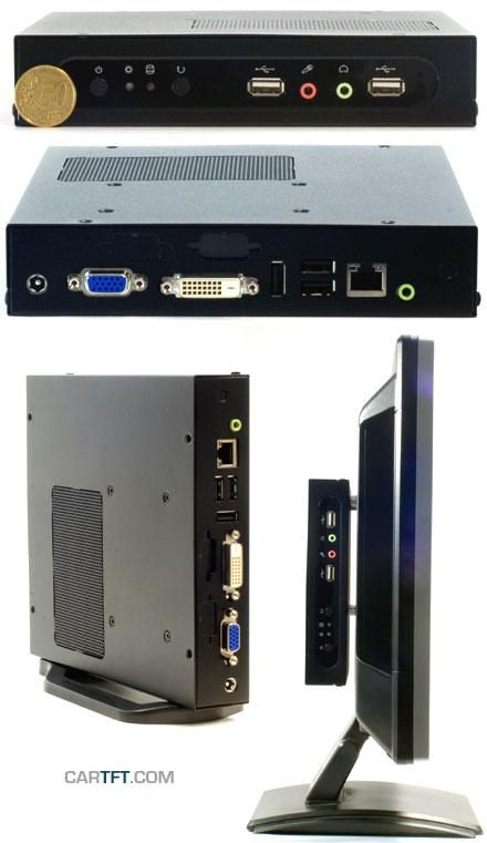 Half-Height Bundle (HAHE-MC-B, Intel D945GSEJT, AC/DC Adapter 60W + EU-cable, Intel Mini-PCIe WLAN with antenna)