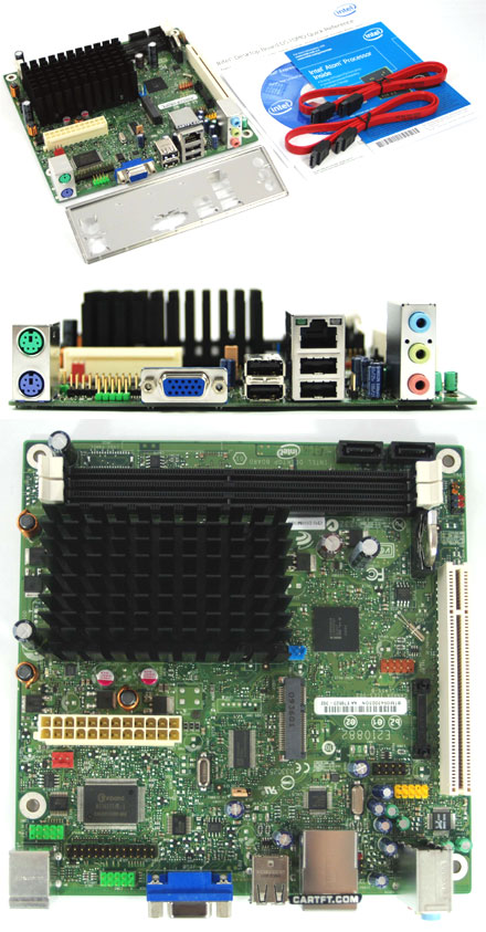 Intel D510MO (with integrated Atom 2x 1.66Ghz CPU) [FANLESS 