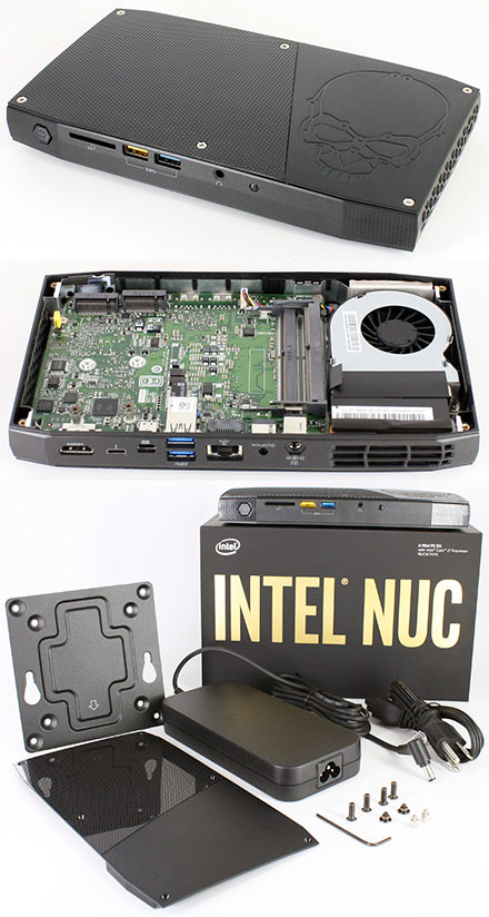 Intel NUC6i7KYK (Intel Core i7-6770HQ CPU 4x 2.6Ghz, 1x HDMI, 1x dP, 2x M.2) 