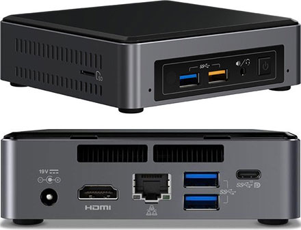 Intel NUC7I5BNK (Intel Core i5-7260U CPU 2x 2.2Ghz, 1x HDMI, 1x dP, 1x M.2)