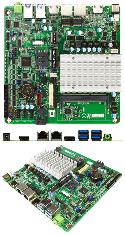 Jetway JNF695C6-3455 (Intel Apollo Lake) [6x COM, 2x HDMI]