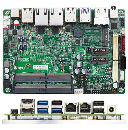 Jetway MF04V03 3,5" SBC (Intel J6412 CPU_10W, 2x LAN, 2x HDMI, <b>32GB eMMC</b>)