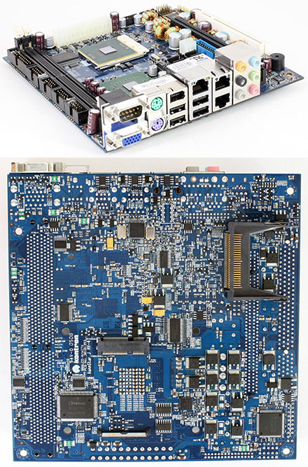 KONTRON 986LCD-M/mITX (fr Core Duo/Core Single) [mit CF-Slot, ohne TV-Out, mit PCI-E] (ohne I/O Shield, ohne Khlkrper) [<b>RECERTIFIED, 1 Jahr Gewhrleistung</b>]