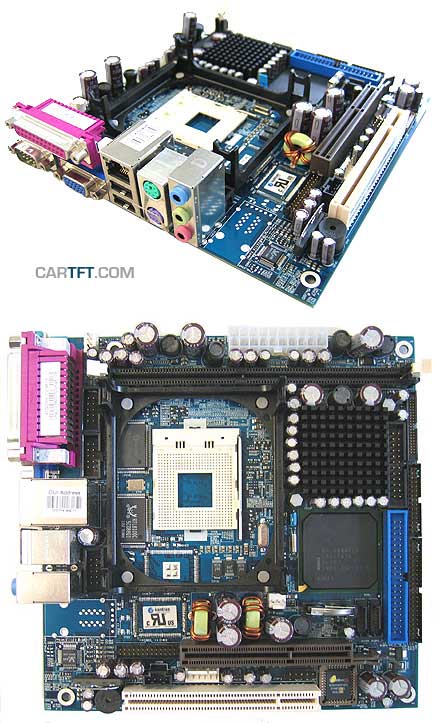KONTRON 886LCD-M/mITX (with Intel CPU, RAM, I/O shield, fan/heatsink) [<b>RECERTIFIED, 1 yr. warranty</b>]