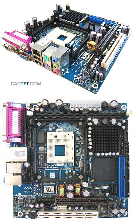 KONTRON 886LCD-M/mITX (ohne I/O Shield) [<b>RECERTIFIED, 1 Jahr Gewhrleistung</b>]