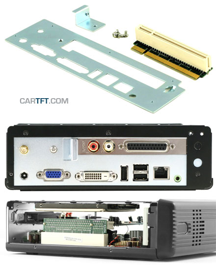 PCI-Riser Adapter-Set f. M350 enclosure and Intel D945GSEJT Mainboard