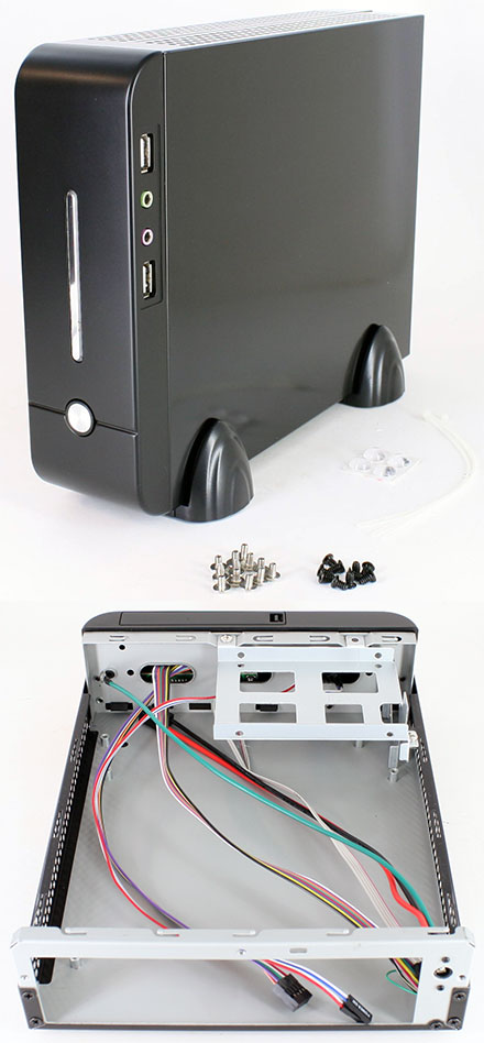 MHero-S-B-PLAIN Mini-ITX enclosure (without PSU)