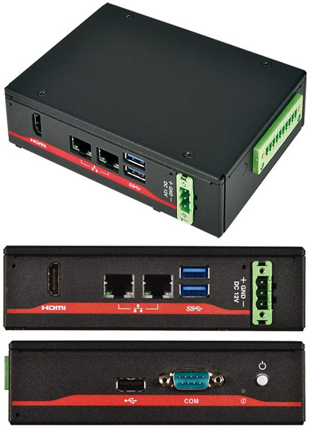 Mitac ME1-8MQ-4G32G (NXP i.MX8M Processor, 2x LAN, HDMI + DisplayPort) <b>[FANLESS]</b>