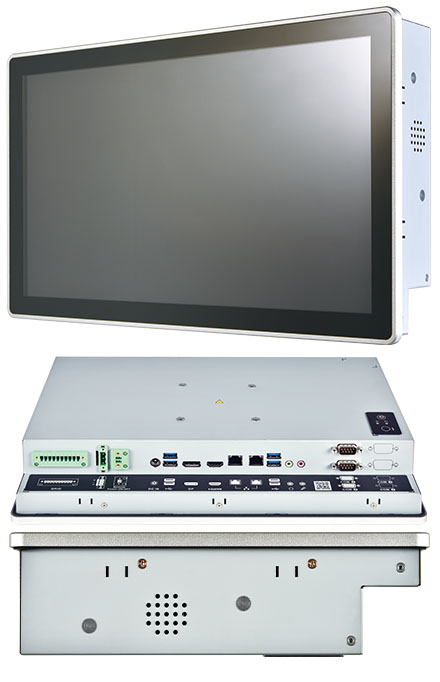 Mitac P156-10AI-N3350 [Intel N3350] 15.6" Panel PC (1920x1080, IP65 Front, Lfterlos)