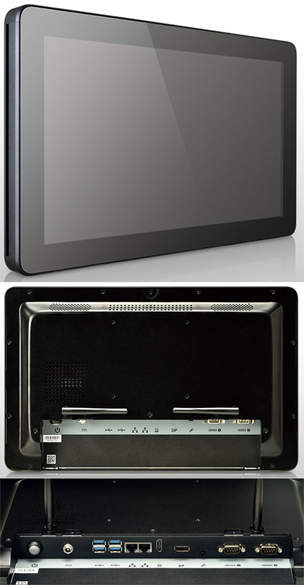 Mitac D151-11KS [Intel i3-7100U] 15.6" Panel PC (1366x768, Multi-Touchscreen, PD11KS 3.5-SBC Kaby Lake, IP65 Front, Fanless)