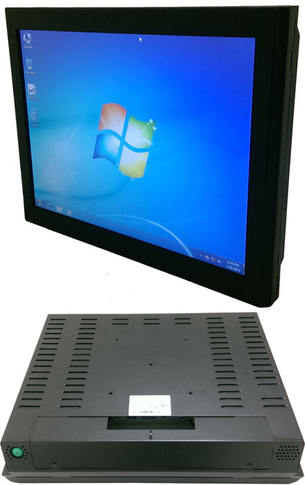 Mitac D150-BR 15" Panel PC (1024x768, Touchscreen, PD11BI Thin-ITX BayTrail, IP64 Front, Fanless)