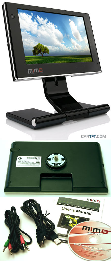 Nanovision UM-740 (7" USB Touchscreen Display, Microphone, Webcam)