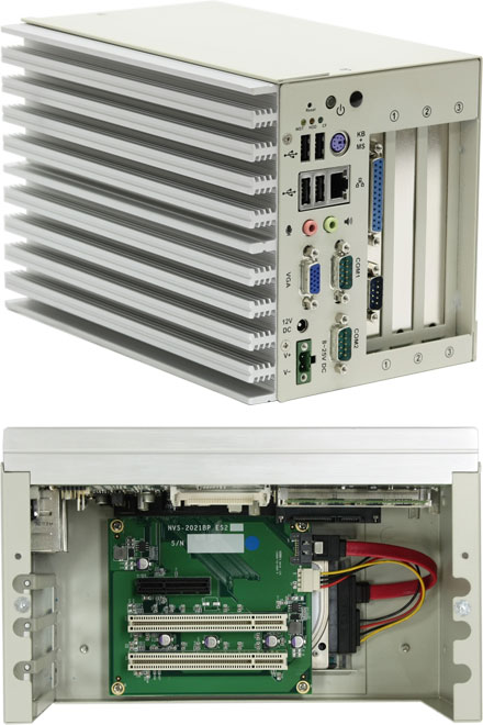 Nuvo-2021 (Intel Atom D525, 2xPCI, 1xPCI-E) [<b>FANLESS</b>]