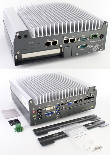 Nuvo-3000E-IGN (Intel Core i5 / i7, 5x LAN, 1x PCIe Cassette) [<b>FANLESS</b>]