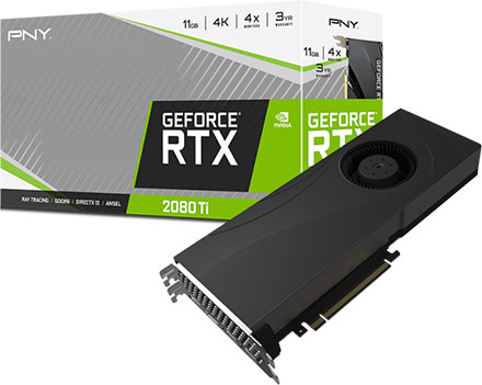 PNY VCG2080T11BLPPB (GeForce RTX 2080 Ti Blower Design V2)