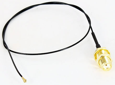 Pigtail cable MHF4 SMA female (30cm, for M.2 WLAN,3G,GPS)