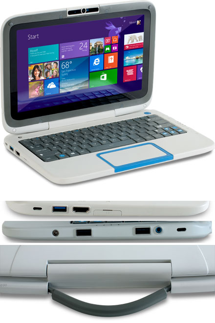 RuggedPad BASIC 2015 (Intel Classmate PC Clamshell, 10.1" 1366x768, Intel Celeron N2806, WLAN, Win8 ready) *new*