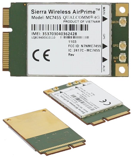 Sierra Air Prime MC7455 Mini-PCIe modem (4G/LTE CAT6 300/50 Mbit)