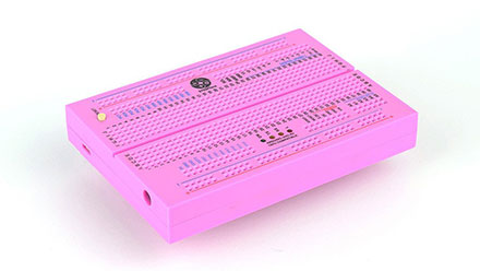 STEMTera Breadboard - Arduino compatible built-in breadboard (pink)