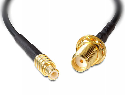 Adapter cable MCX connector to SMA jack (20cm)