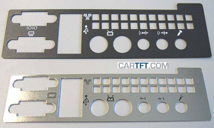 Metallblende f. Travla C134/C150 (fr VIA ITX SP-Serie)