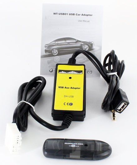 AUX / USB audio car stereo adapter (Mazda)