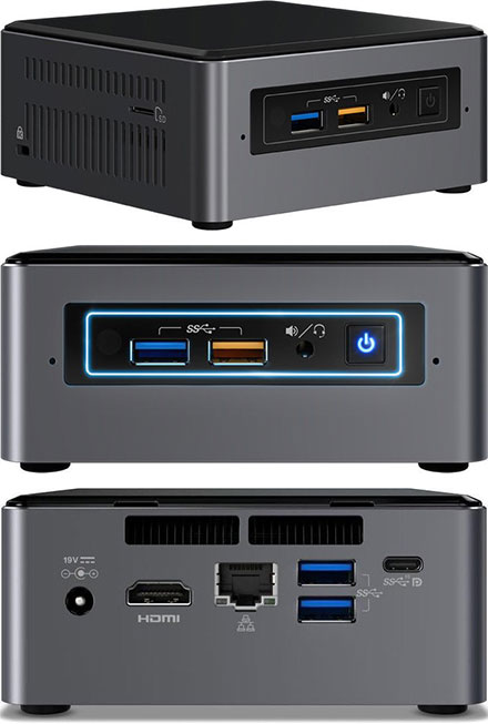 デスクトップ型PC Intel NUC Core i5 NUC7I5BNH BOXNUC7I5BNH Intel NUC Mini PC Kit NUC7i3DNHE BLKNUC7I3DNHE B&H Photo Video