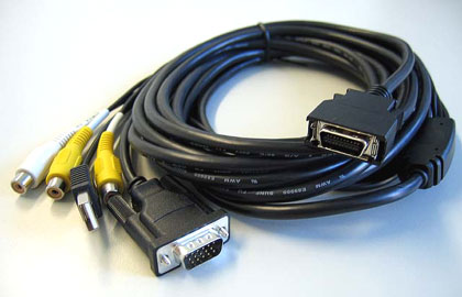 VGA/USB/Video/Audio-Connection cable f. 700TS(V)/700IDT/800TSV/1020TSV/CTF700-SP <b>- 5m -</b>